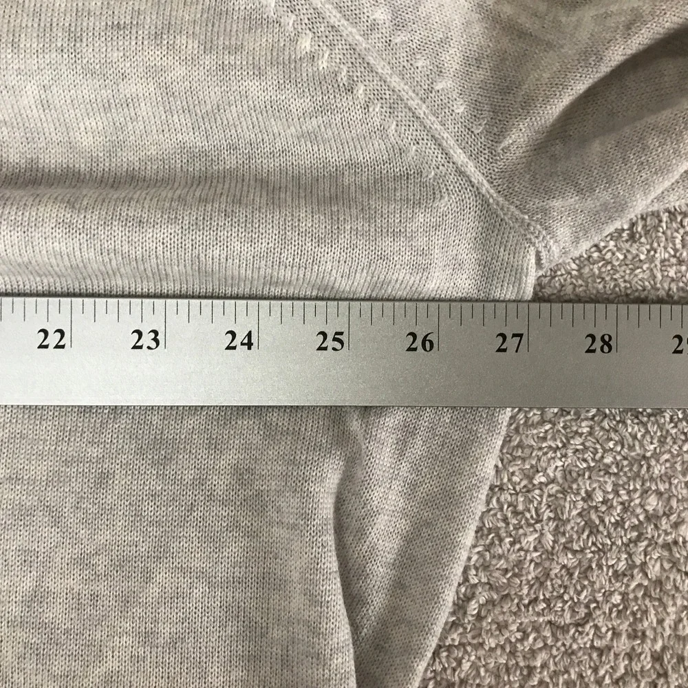 Banana Republic Sweater Mens XXL Gray Merino Wool Crewneck Raglan 404705-00 NWT